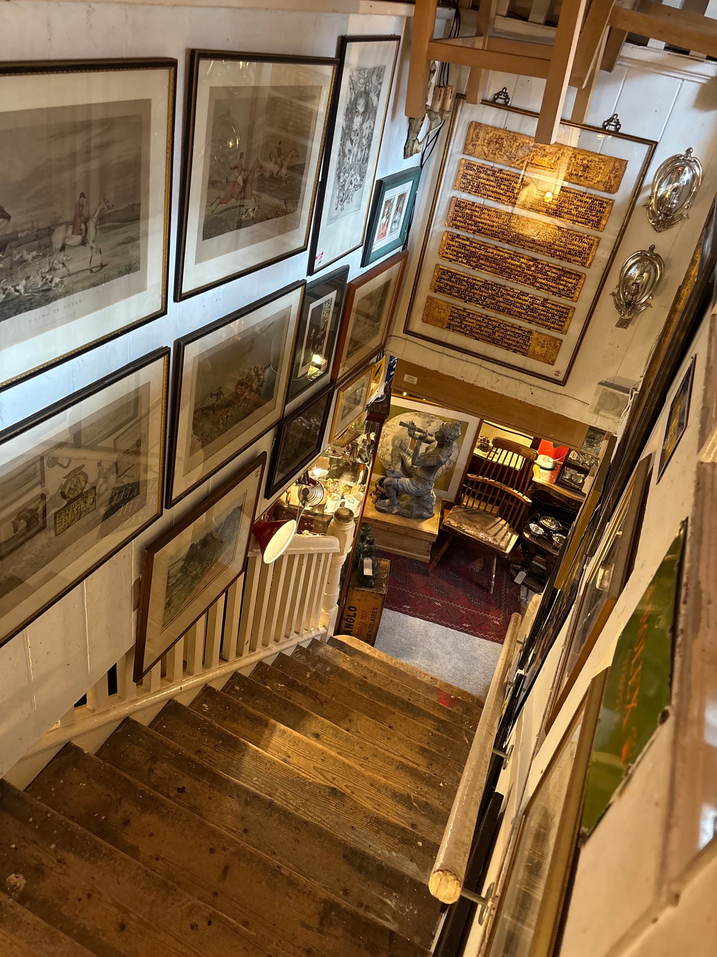 MJ Antiques — shelves and finds